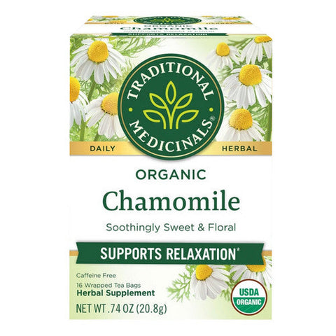 Traditional Medicinals, Organic Chamomile Tea, 16 Bags Traditional Medicinals