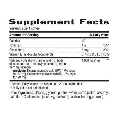 Country Life, Omega 3 Fish Body Oils, 1000 MG, 200 Sftgls