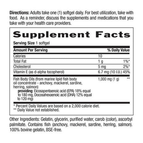 Country Life, Natural Omega-3, 1000 Mg, 50 Softgels