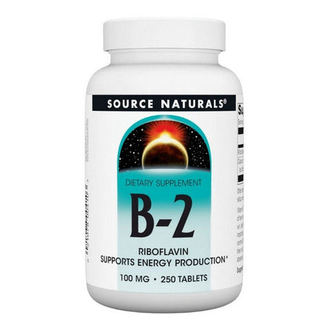 Source Naturals, Vitamin B-2, 100 mg, 250 Tabs Source Naturals