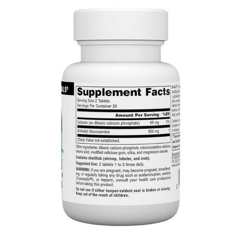 Source Naturals, N-A-G N-Acetyl Glucosamine, 250 Mg, 60 Tabs Source Naturals