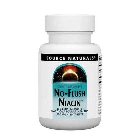 Source Naturals, No-Flush Niacin, 500 mg, 30 Tabs Source Naturals