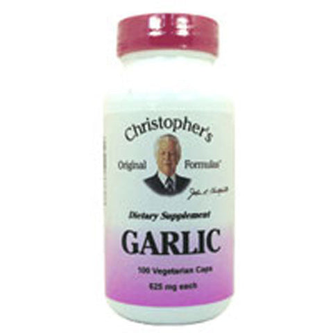 Dr. Christophers Formulas, Single Herb Garlic, 100 Vegicaps Dr. Christophers Formulas