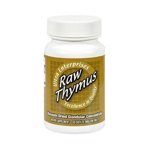 Ultra Glandulars, Ultra Enterprises Raw Thymus, 200 Mg, 60 Tabs Ultra Glandulars