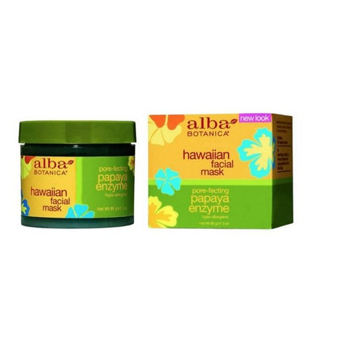 Alba Botanica, Hawaiian Facial Mask Pore-Fecting Papaya Enzyme, 3 Oz Alba Botanica