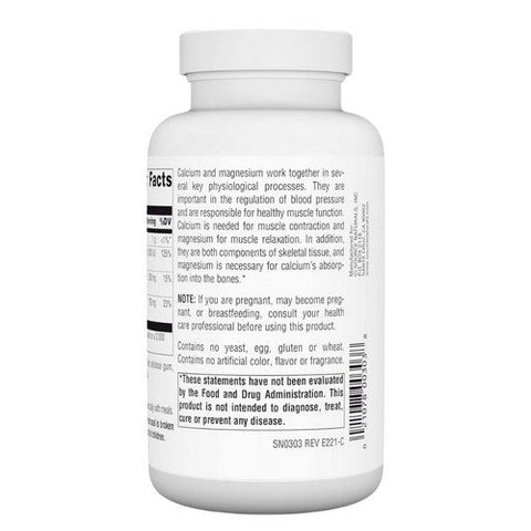 Source Naturals, Calcium and Magnesium, 300 mg, 100 Tabs Source Naturals