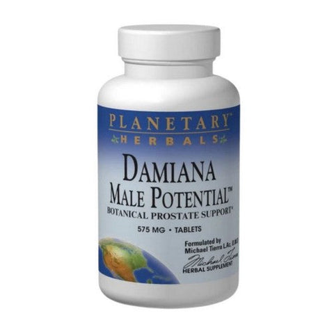 Planetary Herbals, Damiana Male Potential, 575 mg, 180 Tabs Planetary Herbals