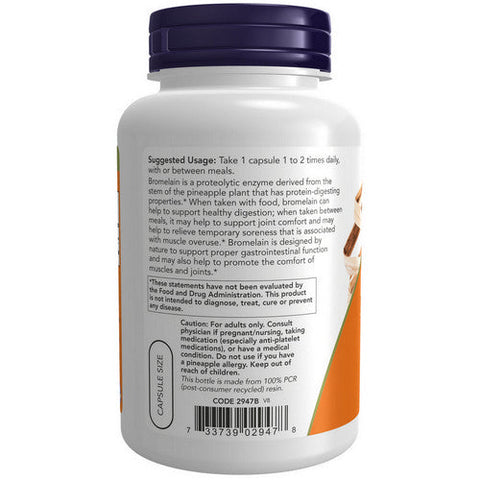 Now Foods, Bromelain, 500 Mg, 120 Veg Caps Now Foods