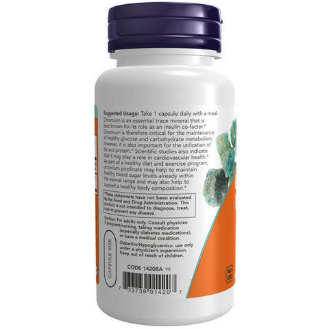 Now Foods, Chromium Picolinate, 200 Mg, 100 Veg Caps Now Foods
