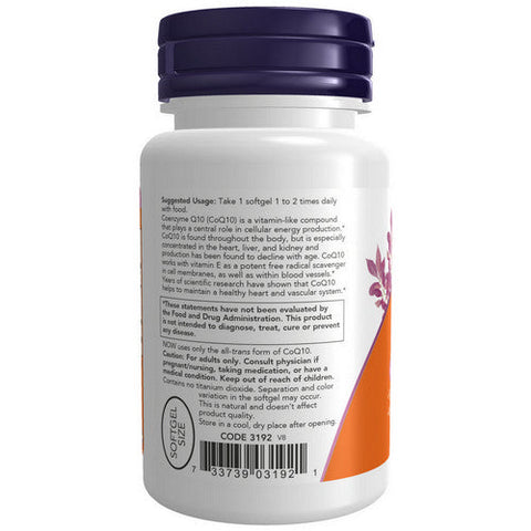 Now Foods, CoQ10, 50 mg, 50 Sgels Now Foods