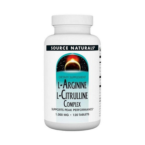 Source Naturals, L-Arginine L-Citrulline Complex, 120 Tabs Source Naturals