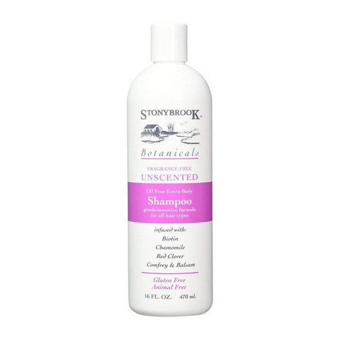 Stony Brook Botanicals, Oil Free Extra Body Shampoo Unscented, 16 Oz Stony Brook Botanicals