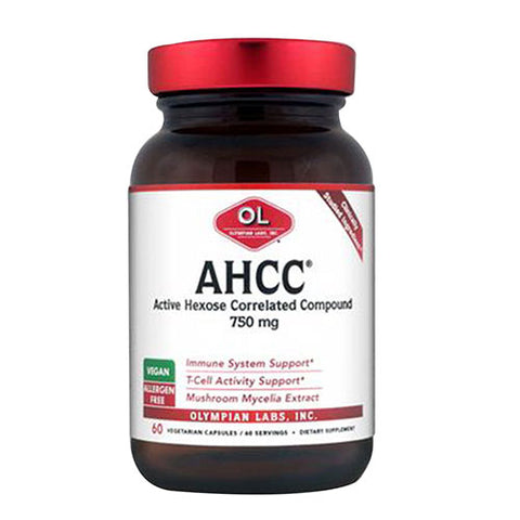 Olympian Labs, AHCC, 750mg, 60 caps
