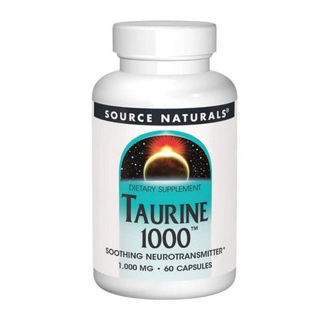 Source Naturals, Taurine, 1000 mg, 60 caps Source Naturals