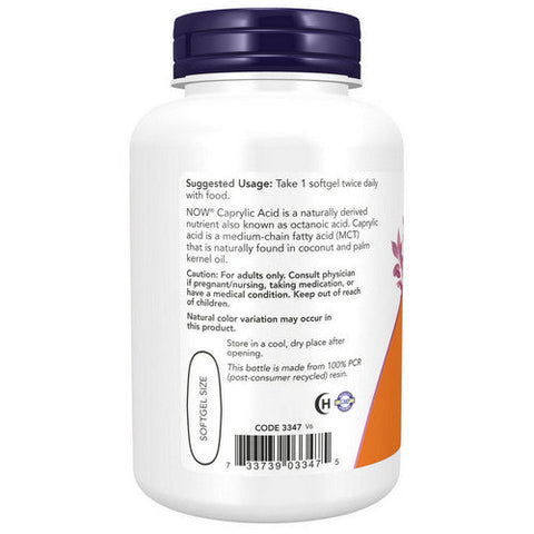 Now Foods, Caprylic Acid, 600 mg, 100 Softgels Now Foods