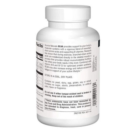 Source Naturals, Branched-Chain Amino Acids (BCAA), 120 Caps Source Naturals