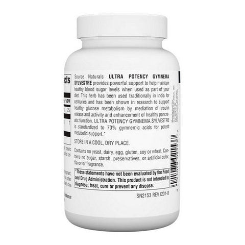 Source Naturals, Ultra Gymnema Sylvestre, 550  Mg, 120 tabs Source Naturals