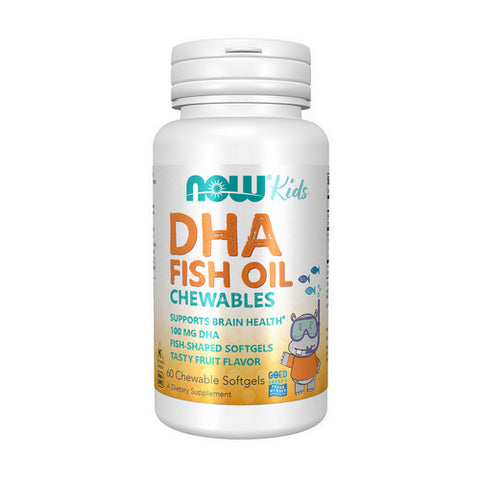 Now Foods, DHA Kids Chewable Softgels, 100 mg, 60 Softgels Now Foods