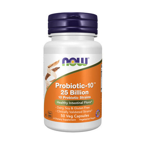 Now Foods, Probiotic-10, 25 Billion 50 Vcaps Now Foods