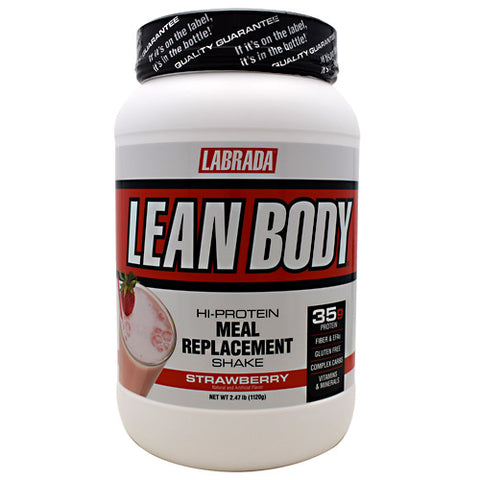 Lean Body Meal Replacement Formula StrawBerry 2.47 lb by LABRADA NUTRITION