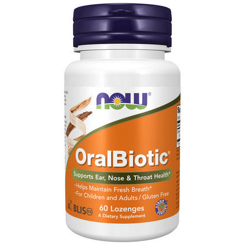 Now Foods, OralBiotic Blis K12, 60 Lozenges Now Foods