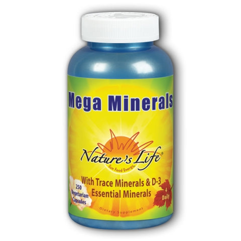 Nature's Life, Mega Minerals, 250 vcaps Nature's Life