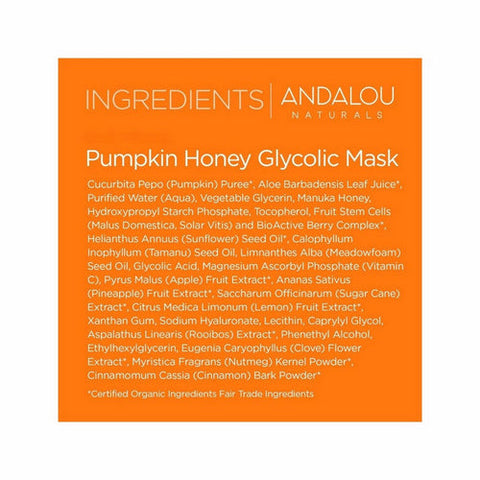Andalou Naturals, Glycolic Beauty Mask Pumpkin Honey, 1.7 Oz Andalou Naturals