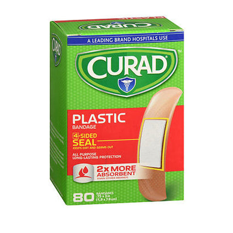 Curad, Plastic Bandages 0.75 X 3 Inches, 80 Each Curad