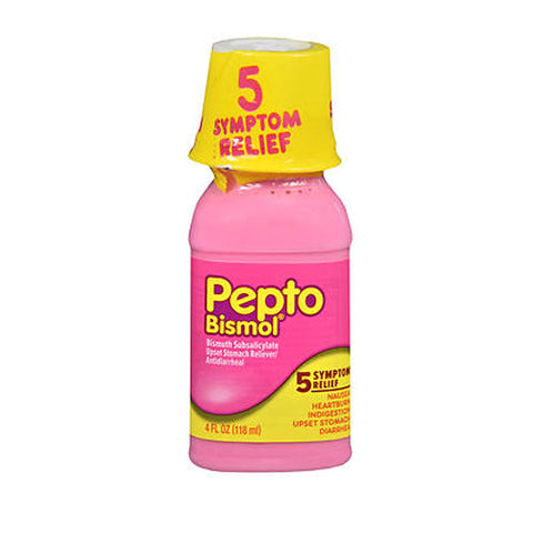 Pepto-Bismol, Upset Stomach Reliever Antidiarrheal Original Liquid, 4 oz Pepto-Bismol