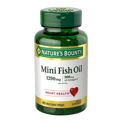Nature's Bounty, Mini Fish Oil Mini Coated, 1290 mg, 90 Softgels Nature's Bounty