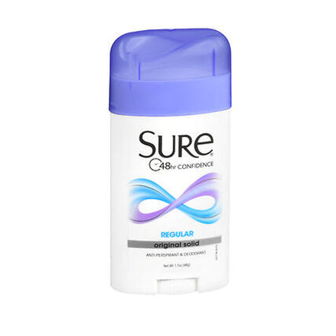 Sure, Anti-Perspirant And Deodorant Original Solid Regular, 1.7 Oz Sure