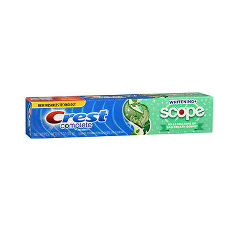 Crest, Whitening Plus Scope Fluoride Anticavity Toothpaste Minty Fresh, 6.2 Oz Crest